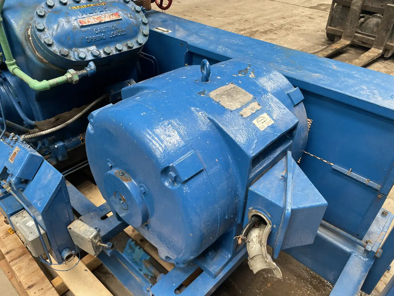 Vilter 454XL 4-Cylinder Reciprocating Compressor Package (75 HP 480 V, Belt Driven)