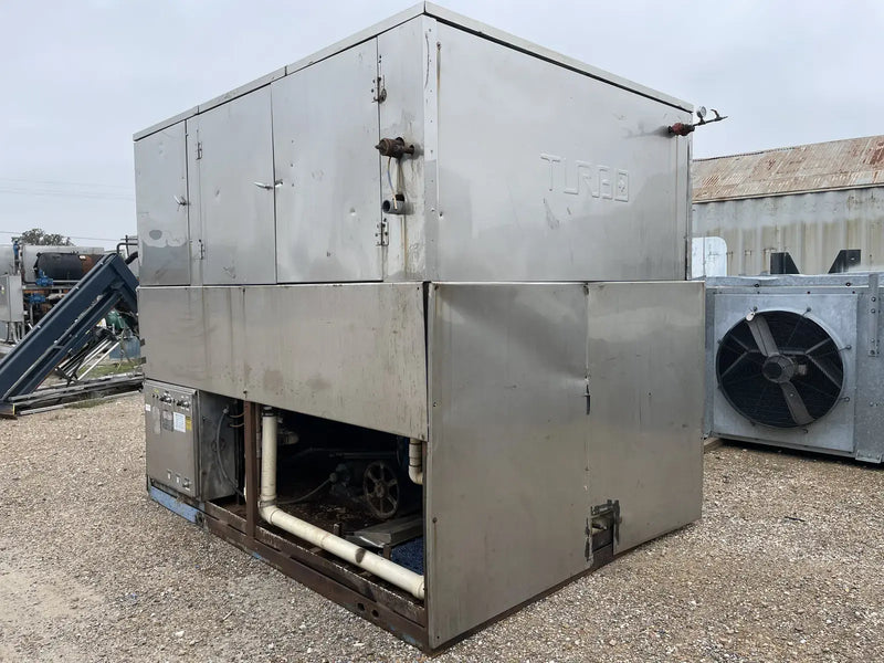 Turbo Ice Stainless Steel CF40R Plate Ice Maker (Halocarbon (Freon) Refrigeration, 20 Ton Day)