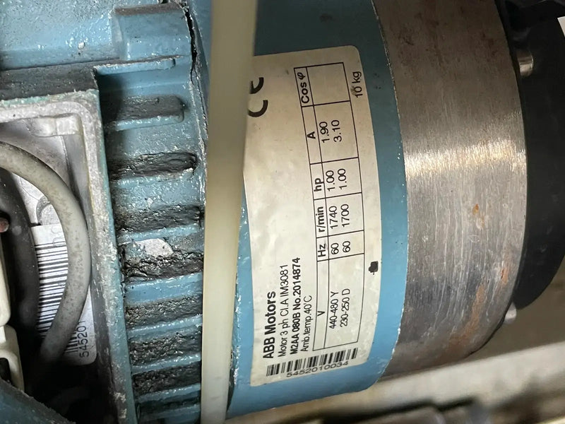 Congelador continuo Tetra Pak Hoyer KF 1000XC (9TR, (3) motores incluidos con panel de control)