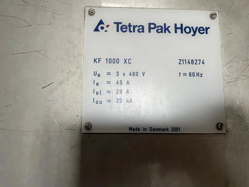 Congelador continuo Tetra Pak Hoyer KF 1000XC (9TR, (3) motores incluidos con panel de control)