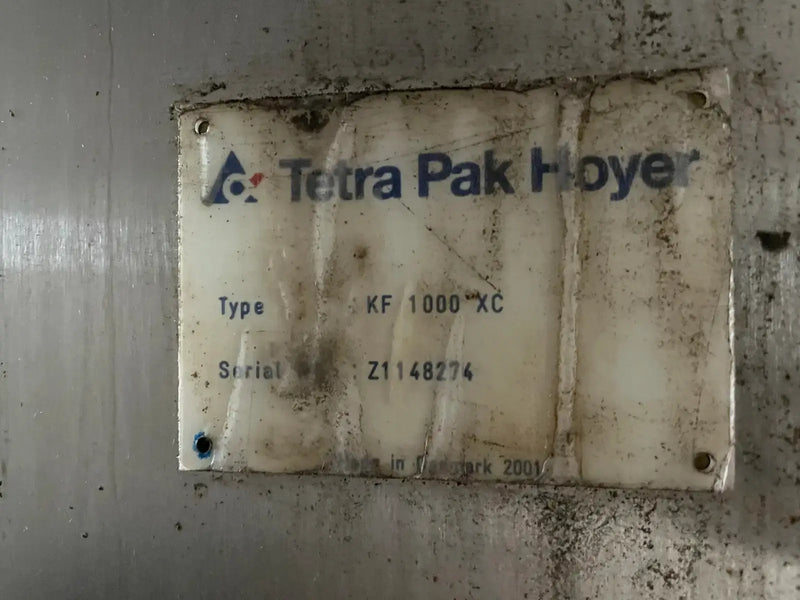 Congelador continuo Tetra Pak Hoyer KF 1000XC (9TR, (3) motores incluidos con panel de control)