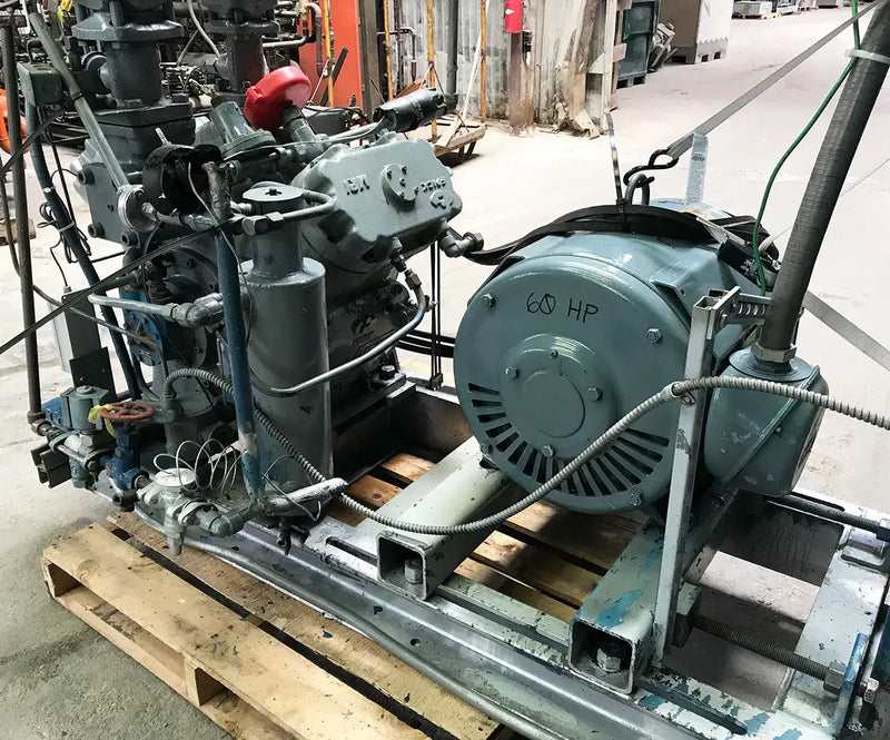 Frick MRI-90-4 AHVBD 4-Cylinder Reciprocating Compressor Package (60 HP 230/460 V)