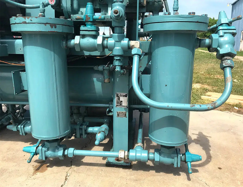 Frick RXB-39 Rotary Screw Compressor Package (Frick XJS120L, 100 HP 208-230/460 V, Frick Micro Control Panel)