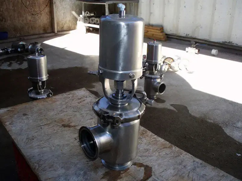 Válvulas de cierre neumáticas de acero inoxidable
