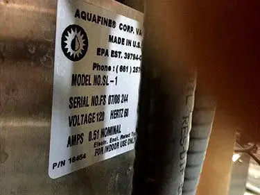 Aquafine Corp. Ozone Destruction Unit