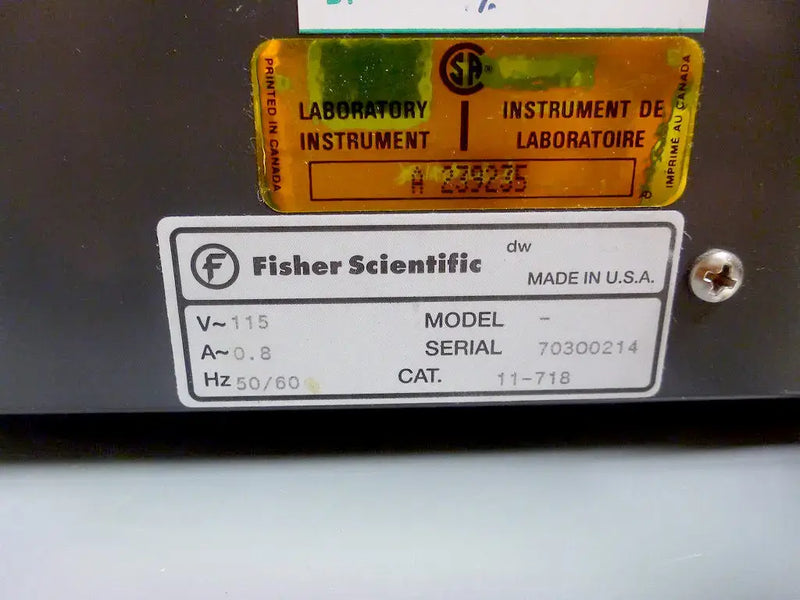 Incubadora de baño seco Fisher Scientific
