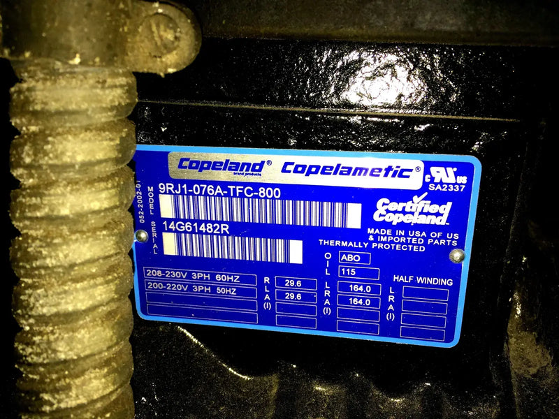 Hill Refrigeration Freon Refrigerant Compressor Rack - 30 HP