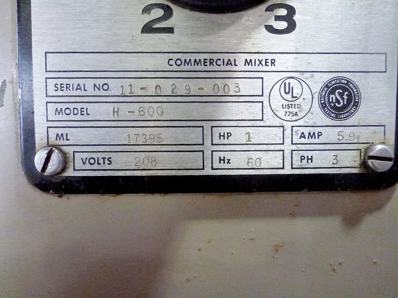 Hobart Corp. Commercial Mixer - 60 quart