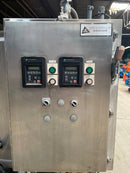 Stainless Steel Jacketed Tank Skid with Controls - 165 Gallon