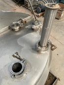 Stainless Steel Jacketed Tank Skid with Controls - 165 Gallon