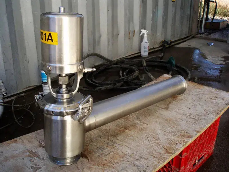 Válvulas de cierre neumáticas de acero inoxidable