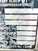 Frick RWB-II-60 Rotary Screw Compressor Package (Frick TDSH163S, 150 HP 230/460 V, Frick Micro Control Panel)