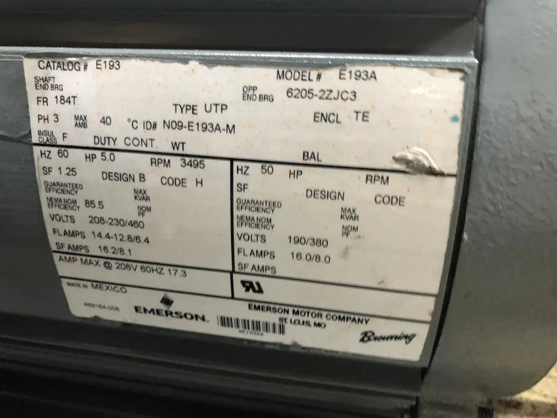 MTH L52J AI Vacuum Pump (5 HP)
