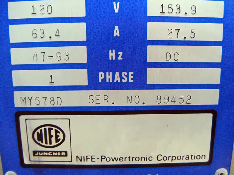 NIFE Rectifier