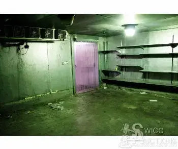 Walk-In Freezer Door with Refrigeration Coils