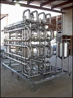 APV 316 Stainless Steel Corrugated Triple Tube Pasteurizer