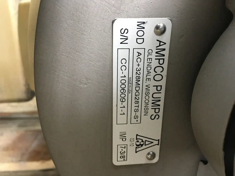 Bomba centrífuga Ampco AC+328MDG28TS-S (30 HP, 800 GPM máx.)