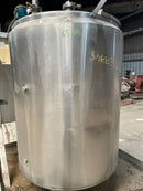 Stainless Steel Jacketed Tank Skid with Controls - 165 Gallon