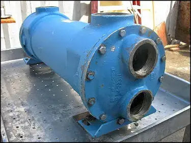 Intercambiador de calor de carcasa y tubos de acero inoxidable American Standard / ITT - 39 pies cuadrados. Pie.