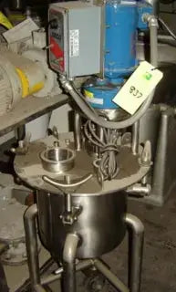 Tanque de carcasa única de acero inoxidable, 25 galones