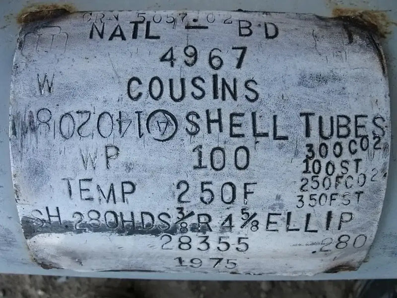 Shell and Tube Heat Exchanger - 26 Sq. Ft.