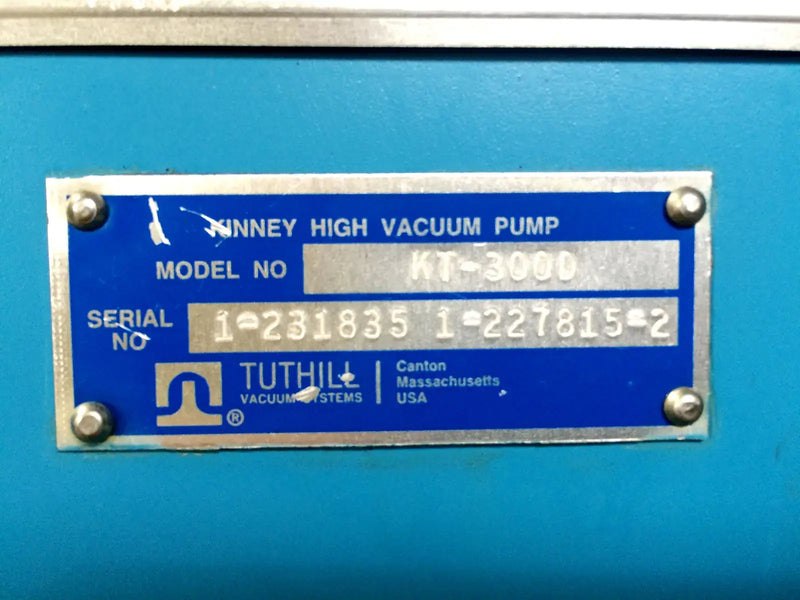 Bomba de alto vacío Tuthill Kinney - 300 CFM