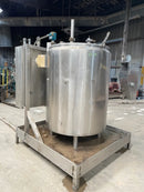 Stainless Steel Jacketed Tank Skid with Controls - 165 Gallon