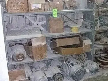 Shelf With Motors and Parts
