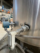 Stainless Steel Jacketed Tank Skid with Controls - 165 Gallon
