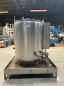 Stainless Steel Jacketed Tank Skid with Controls - 165 Gallon