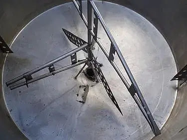 Tanque de mezcla y mezcla de carcasa única de acero inoxidable Perry, 750 galones