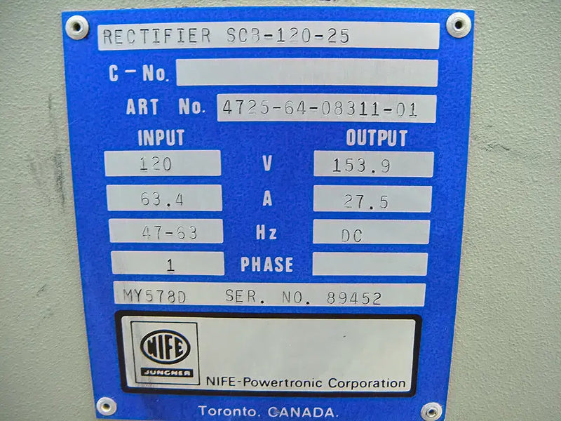 NIFE Rectifier