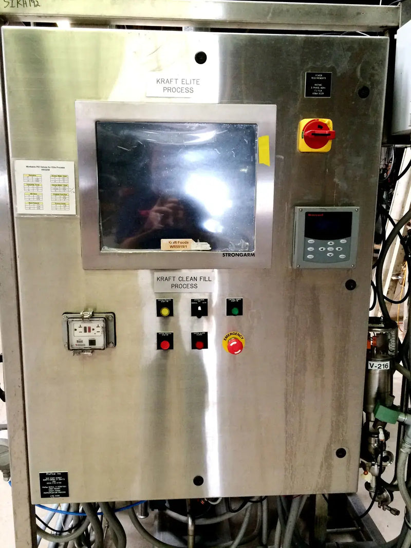 Patín de control del proceso de pasteurización/llenado limpio