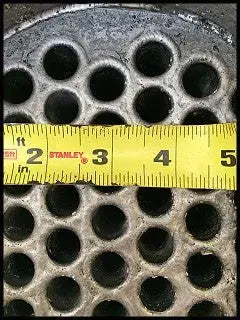 Unidades intercambiadoras de calor multitubulares de acero inoxidable: 110 pies cuadrados