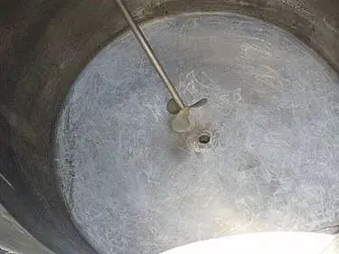 Tanque de mezcla y licuado de acero inoxidable: 650 galones
