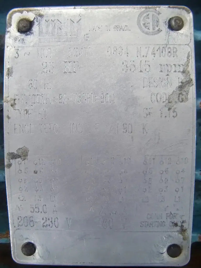 Bomba centrífuga APV W70/30 (25 HP, 180 GPM máx.)