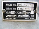 Western Engineers, Inc. 2711CB Serpentín evaporador de amoníaco (baja temperatura)