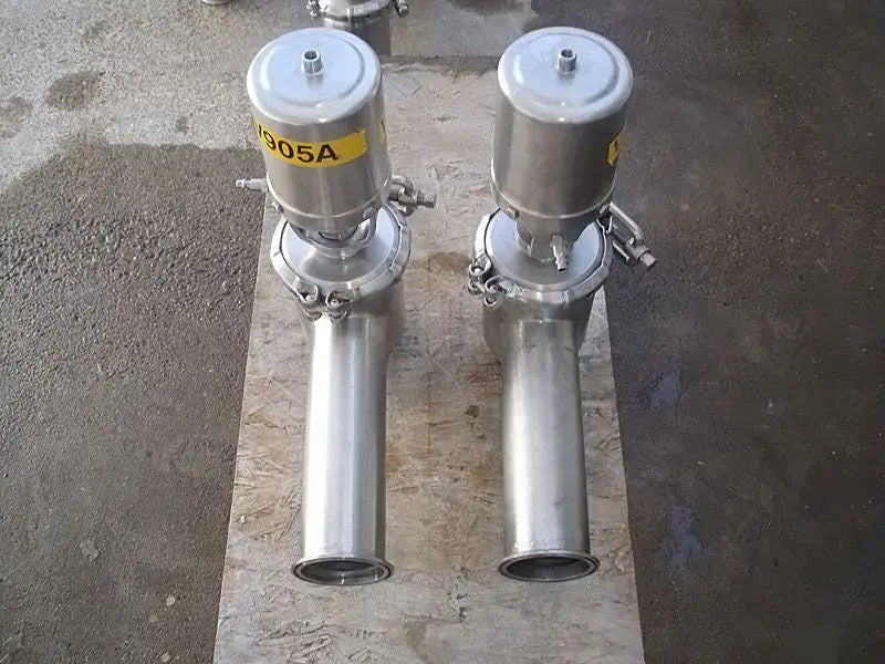 Válvulas de cierre neumáticas de acero inoxidable