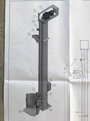 Dumper de tambor de elevación de columna de acero inoxidable