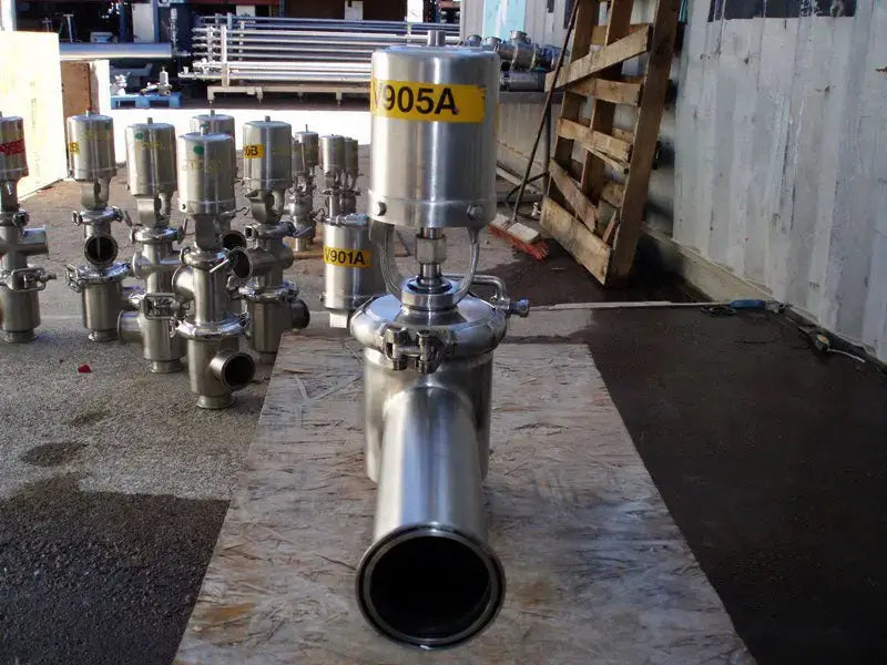 Válvulas de cierre neumáticas de acero inoxidable