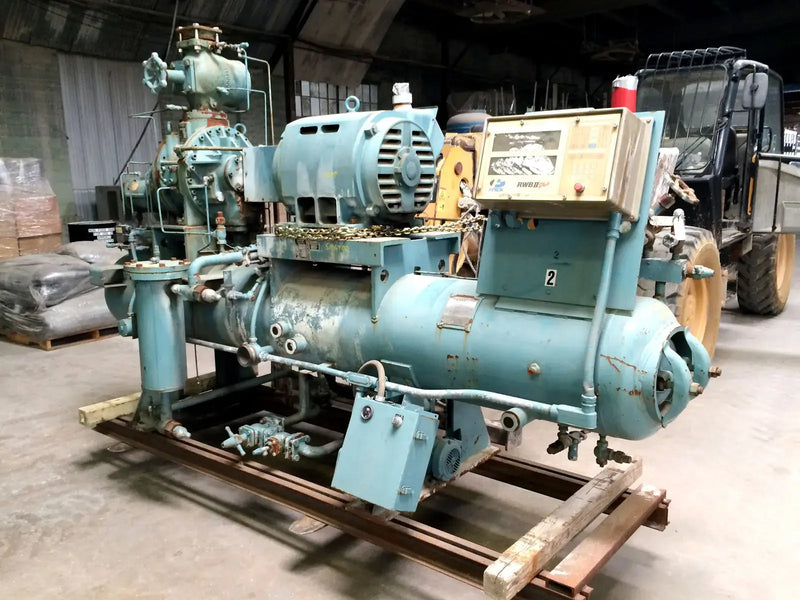 Frick RWB-II-60 Rotary Screw Compressor Package (Frick TDSH163S, 150 HP 230/460 V, Frick Micro Control Panel)