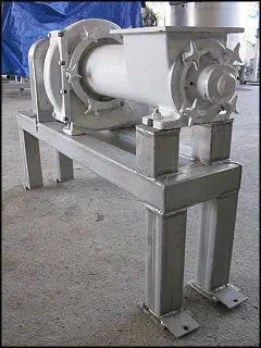 Cast Screw Auger Food Pump with Stainless Frame - 5-1/2 in. dia.