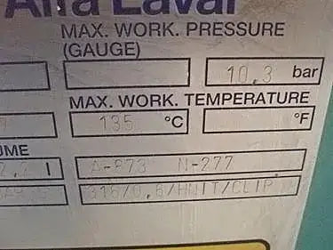 Alfa Laval M10-BFG Plate Heat Exchanger - 780 sq. ft.