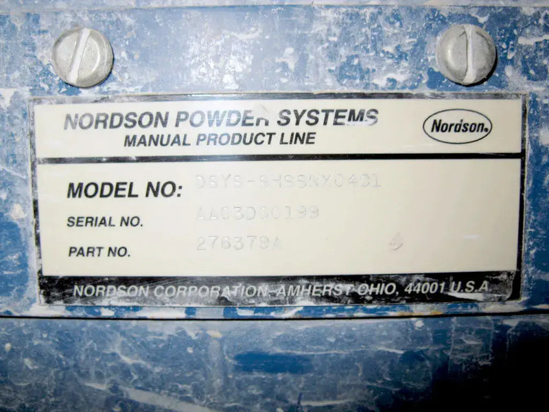 Nordson Corporation Fluidized Powder System with Hopper