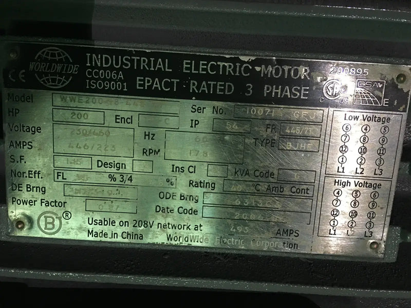 Roto RG22008 Vacuum Pump (200 HP, 400 GPM Max)