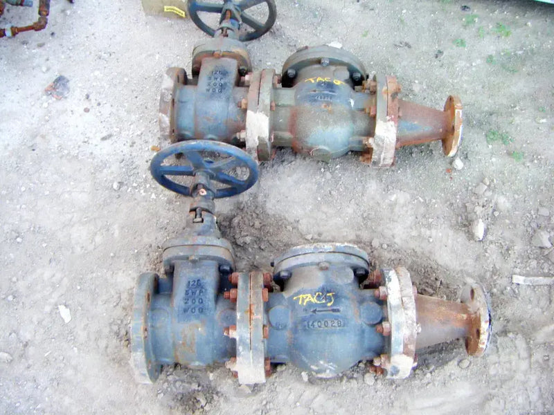 4 in. Gate Valve - 4 in. Check Valve - 4 in. to 2 in. Reducer