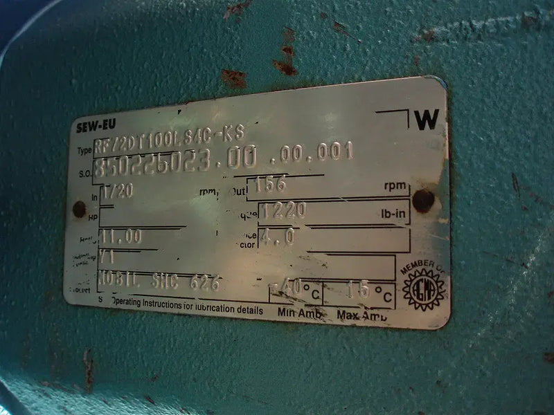 SEW-Euro Drive Motor - 3 HP