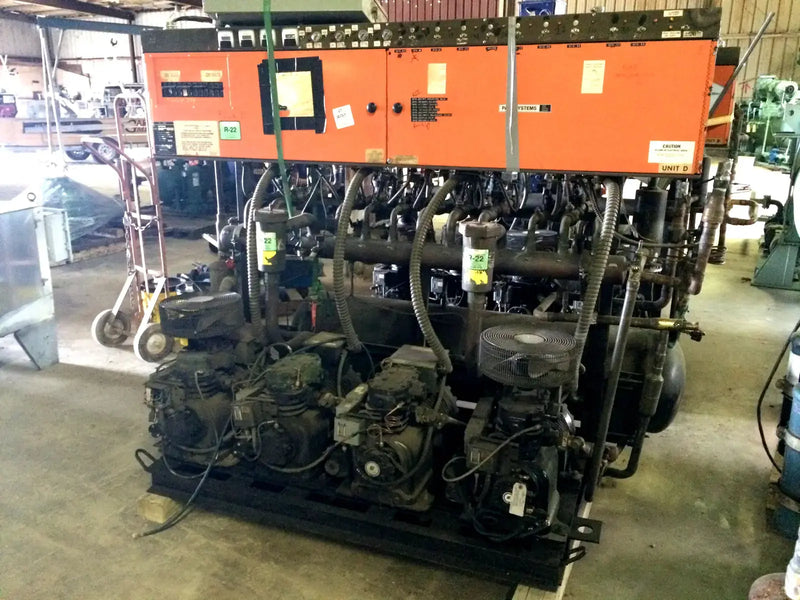 Hill Refrigeration Freon Refrigerant Compressor Rack - 40 HP