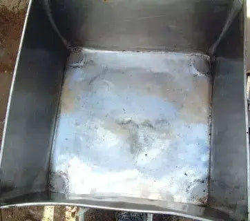 Tanque rectangular de acero inoxidable, 9 galones