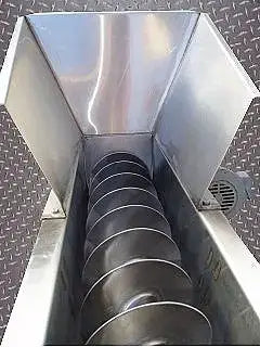 Elevated Stainless Steel Screw Auger Conveyor